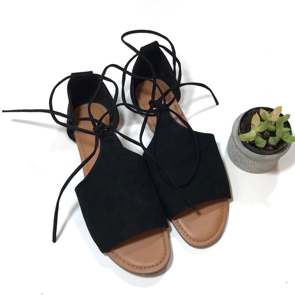 Universal Thread Shoes - Universal Thread Aileen Lace Up Slide Sandal Sz 9